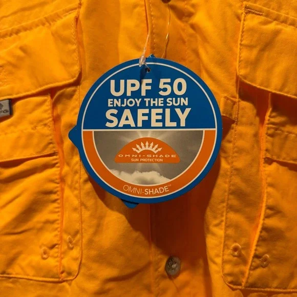 Columbia Bahama II PFG Shirt Mens Short Sleeve Button Up Fishing UPF 50 - Picture 3 of 7